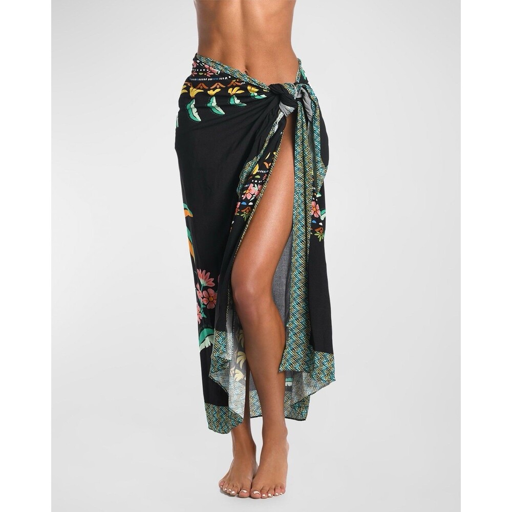 Swim Beach Pool Cover Up Sunshine 79 Palm Tree Pareo Wrap One Size NWT